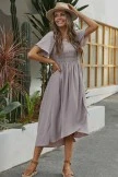 Casual Short Sleeve V Neck Maxi Dress 5 Casual Short Sleeve V Neck Maxi Dress - Image 3