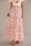 Floral Elastic Waist Tiered Maxi Skirt 10 Floral Elastic Waist Tiered Maxi Skirt - Image 8