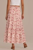 Floral Elastic Waist Tiered Maxi Skirt 4 Floral Elastic Waist Tiered Maxi Skirt - Image 2