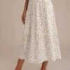 Casual Floral Print Midi Skirt -Women Dress Shop brld22032406 1