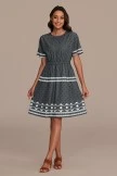 Black Short Sleeve Round Neck Pocket Midi Dress 5 Black Short Sleeve Round Neck Pocket Midi Dress - Image 3