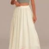 White Elastic Waist Maxi Skirt -Women Dress Shop brld4030724 1