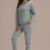 Casual Long Sleeve Round Neck Cute Home Loungewear Set With Pocket -Women Dress Shop brlj008 03
