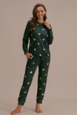 Floral Print Casual Loose Loungewear Set With Pocket