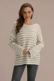 Casual Cute Loose Stripe Leisure Fall Winter Sweater 5 Casual Cute Loose Stripe Leisure Fall Winter Sweater - Image 3