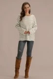 Casual Cute Loose Stripe Leisure Fall Winter Sweater 8 Casual Cute Loose Stripe Leisure Fall Winter Sweater - Image 6