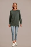 Green Knit Long Sleeve Round Neck Sweater 8 Green Knit Long Sleeve Round Neck Sweater - Image 6