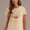 Seaside Graphic Short Sleeve Round Neck Tee -Women Dress Shop brlt22033002 1