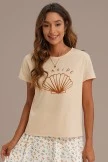 Seaside Graphic Short Sleeve Round Neck Tee