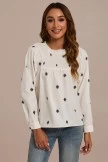 Print Long Sleeve High Neck Smocked Shirt 5 Print Long Sleeve High Neck Smocked Shirt - Image 3