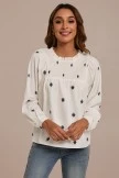 Print Long Sleeve High Neck Smocked Shirt 6 Print Long Sleeve High Neck Smocked Shirt - Image 4
