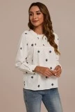 Print Long Sleeve High Neck Smocked Shirt 8 Print Long Sleeve High Neck Smocked Shirt - Image 6