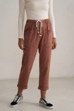Sienna Multi-button Closure Functional Drawstring Pants