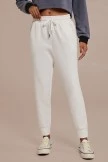 White Casual Elastic Waist Joggers With Pockets 5 White Casual Elastic Waist Joggers With Pockets - Image 3