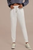 White Casual Elastic Waist Joggers With Pockets 7 White Casual Elastic Waist Joggers With Pockets - Image 5