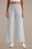 Grey High Waist Wide Leg Lounge Pants
