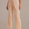 Taupe High Waist Wide Leg Trouser Pants -Women Dress Shop plbp3072626 1