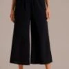 Black High Waist Wide Leg Pants -Women Dress Shop plbp3072627 1