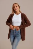 Mauve Long Sleeve Open Front Knit Cardigan 7 Mauve Long Sleeve Open Front Knit Cardigan - Image 5