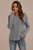 Heather Grey Basic Long Sleeve Round Neck Sweater 5 Heather Grey Basic Long Sleeve Round Neck Sweater - Image 3