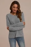 Heather Grey Basic Long Sleeve Round Neck Sweater 7 Heather Grey Basic Long Sleeve Round Neck Sweater - Image 5
