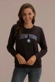 The New York Graphic Round Neck Long Sleeves Sweatshirt