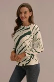 Graphic Print Round Neck Raglan Sleeve Sweatshirt 5 Graphic Print Round Neck Raglan Sleeve Sweatshirt - Image 3