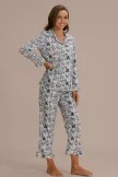 Artist Curator Print Long Sleeve Collared Neck Loungewear Set 6 Artist Curator Print Long Sleeve Collared Neck Loungewear Set - Image 4