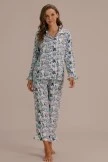 Artist Curator Print Long Sleeve Collared Neck Loungewear Set 7 Artist Curator Print Long Sleeve Collared Neck Loungewear Set - Image 5