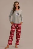 Cute Star Wars Print Long Sleeve Round Neck Loungewear Set